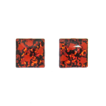 Boucles d'oreilles ARTY rouges