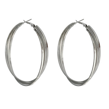 Boucles d'oreilles créoles MIAMI - grand modèle
