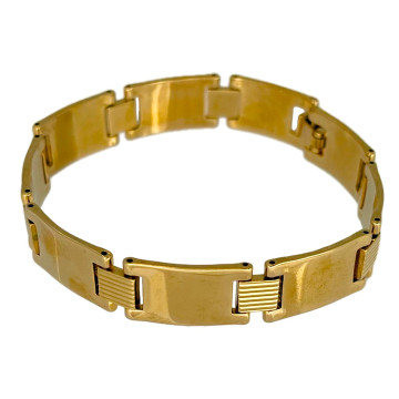 Bracelet LORENZO plaqué or homme