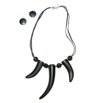 Collier et boucles d'oreilles PUJA