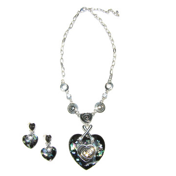Collier et boucles d'oreilles COEUR DE PIRATE