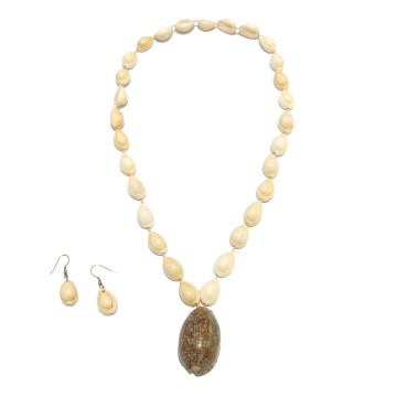 Collier et boucles d'oreilles OCÉAN