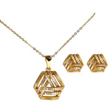 Collier et boucles d'oreilles plaqué or CHLOÉ